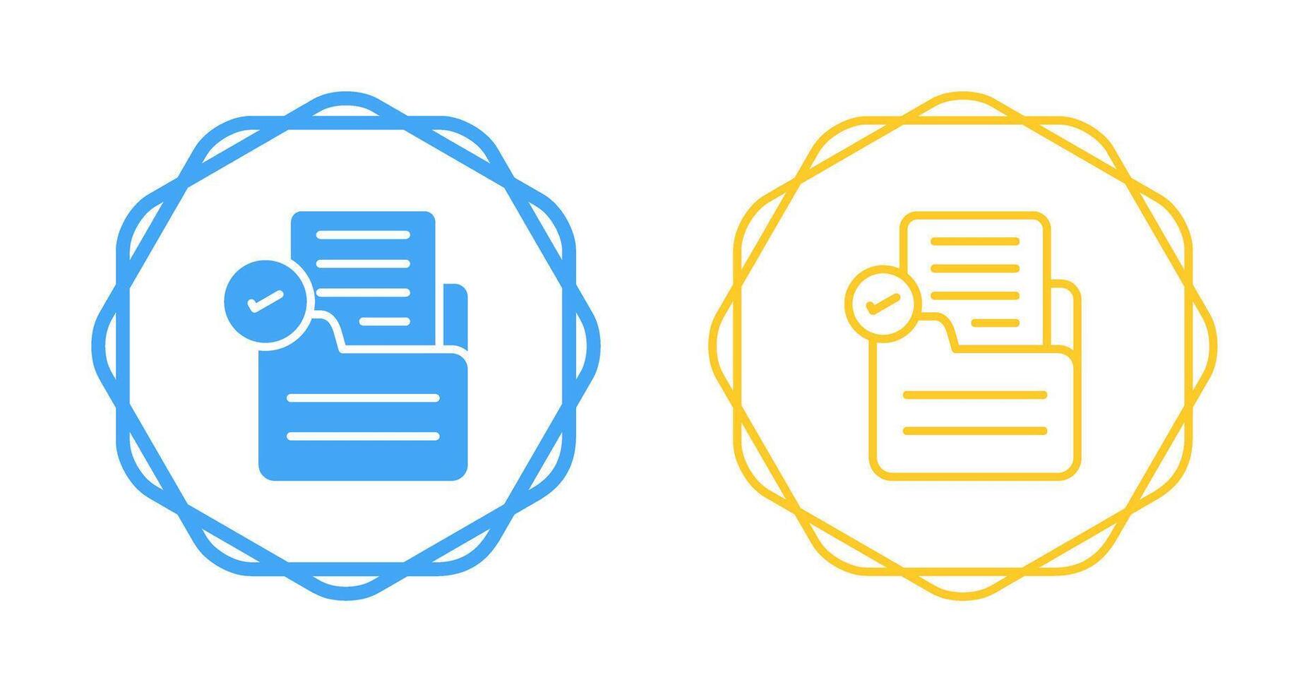 Document Check Vector Icon