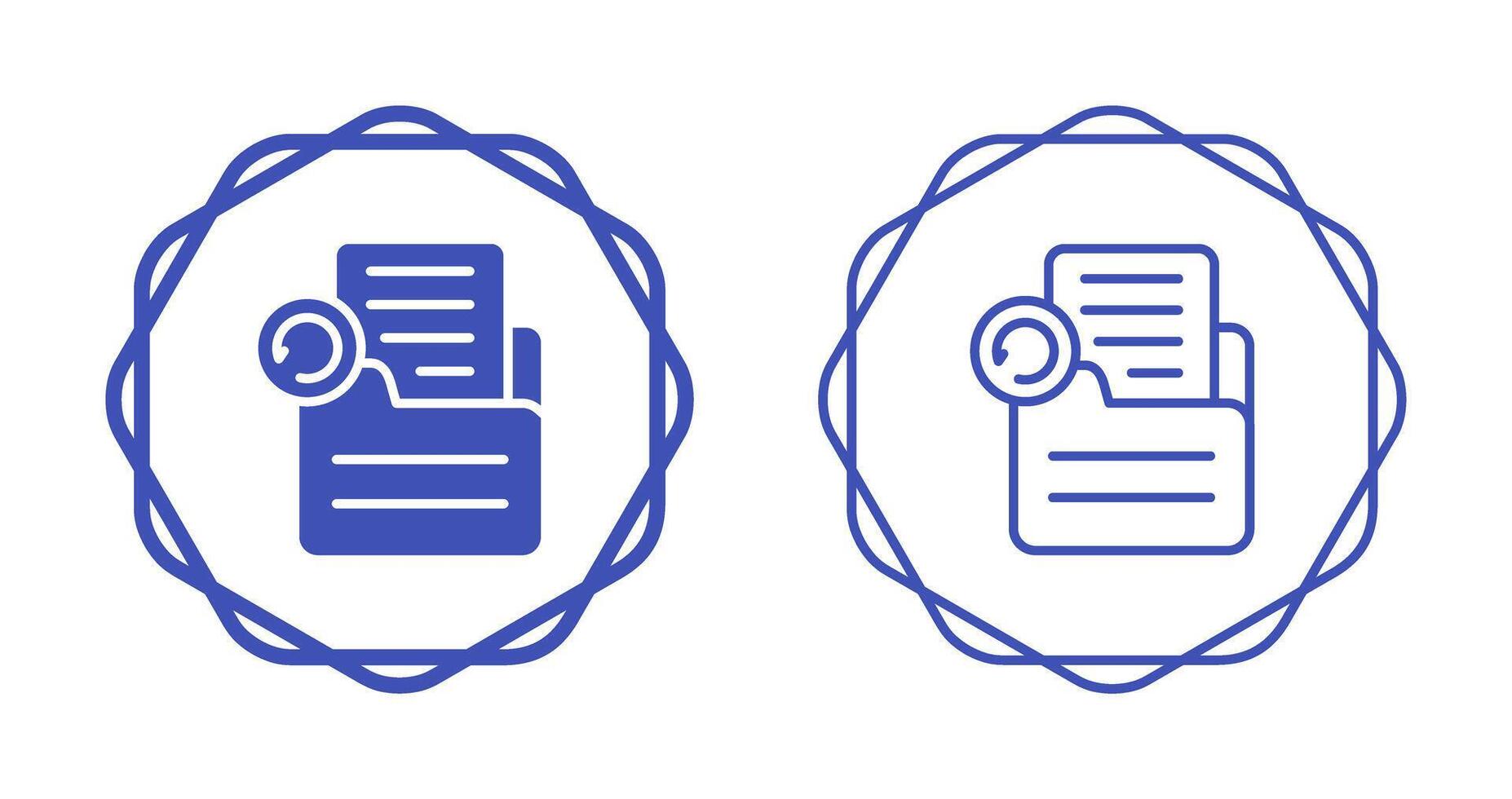 Document Undo Vector Icon