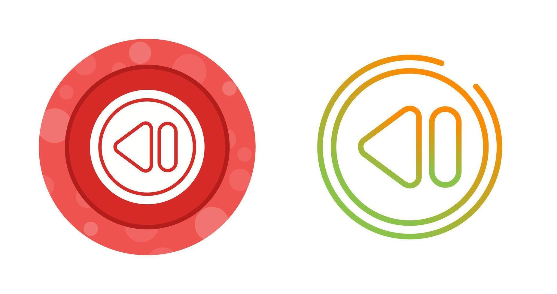 Rewind Button Vector Icon