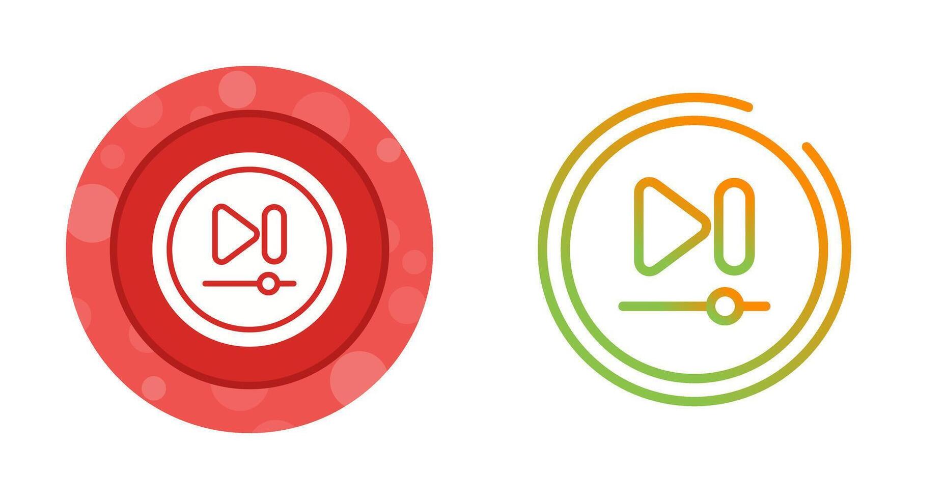 Video Next Track Button Vector Icon