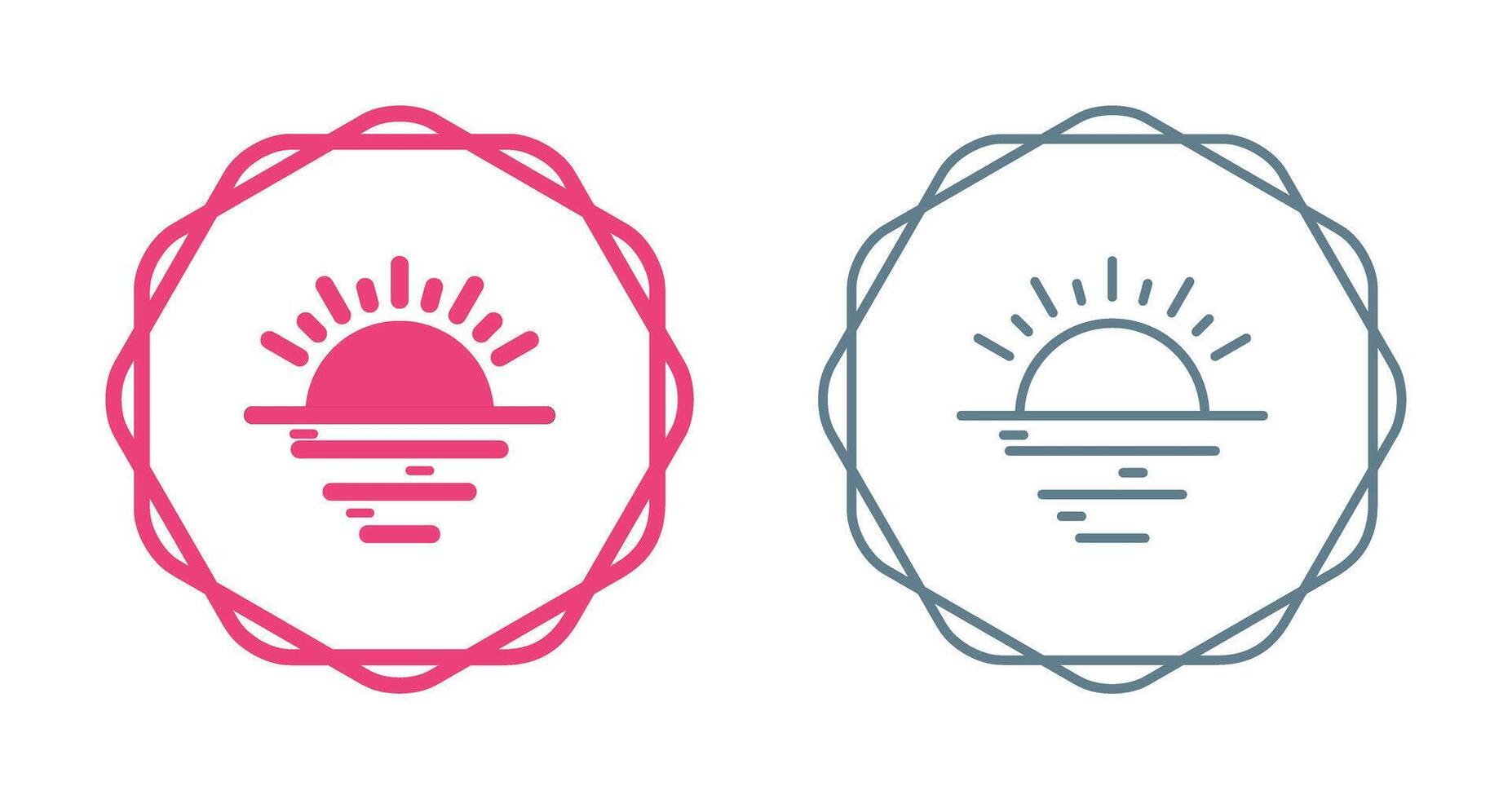 Sunset Vector Icon