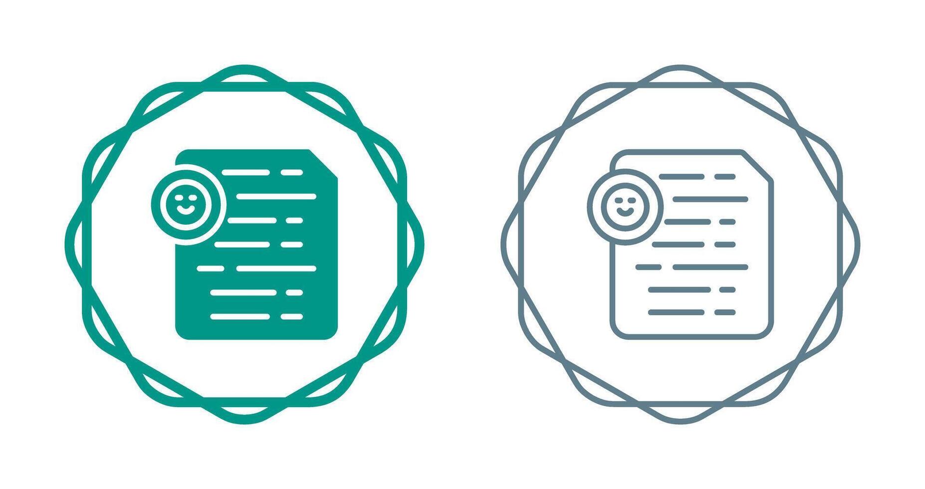 Document Insert Emoji Vector Icon