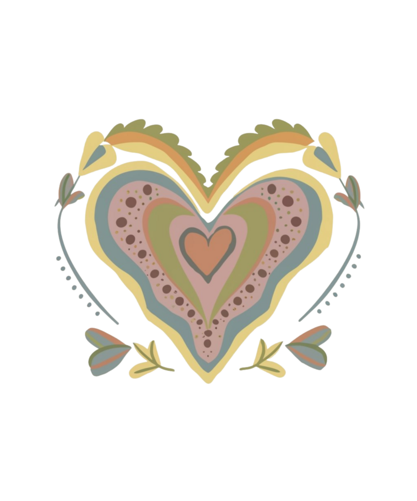 AI generated Valentines day Design Elements Illustration PNG