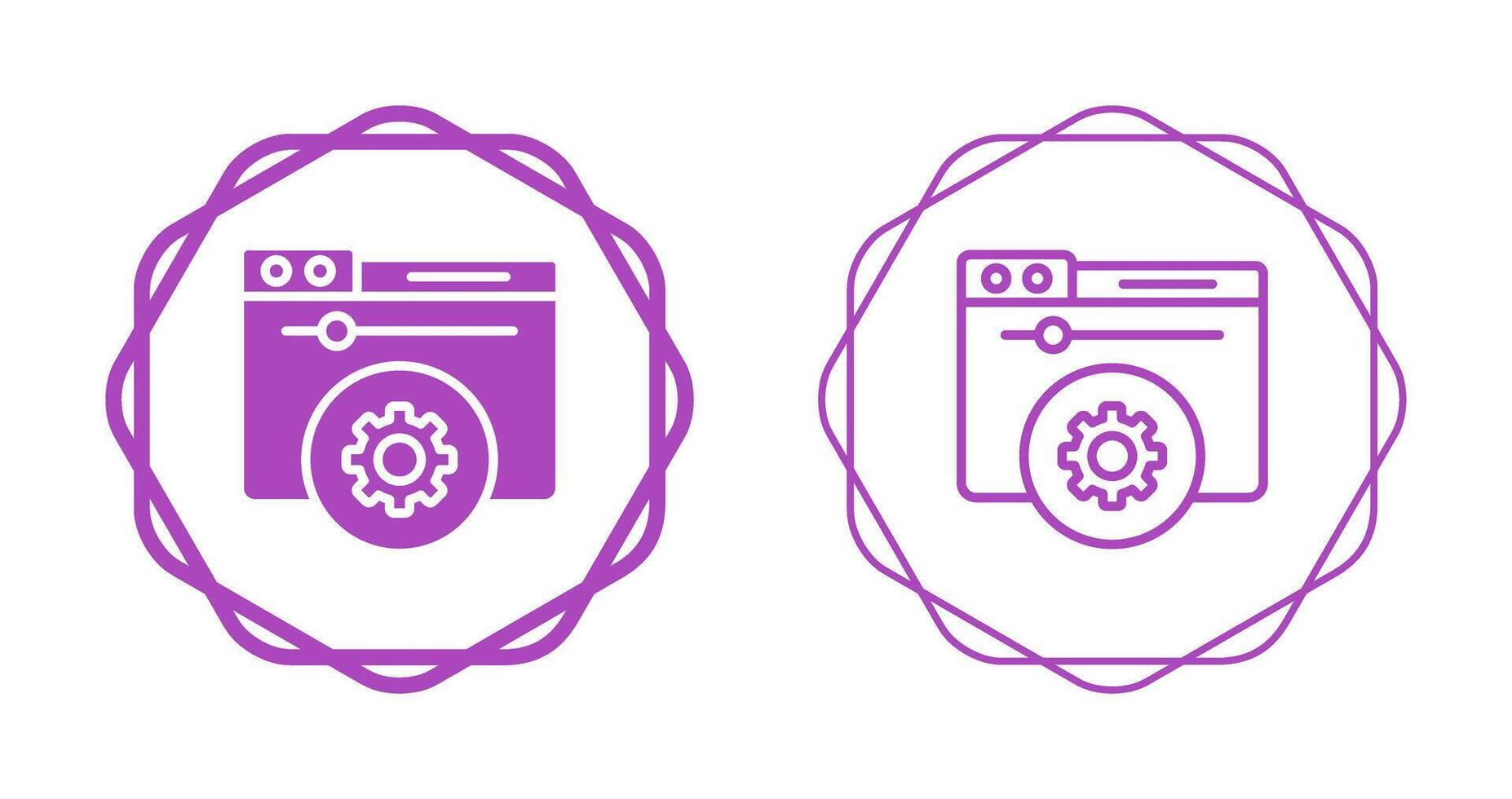 Hosting Control Panel Vector Icon