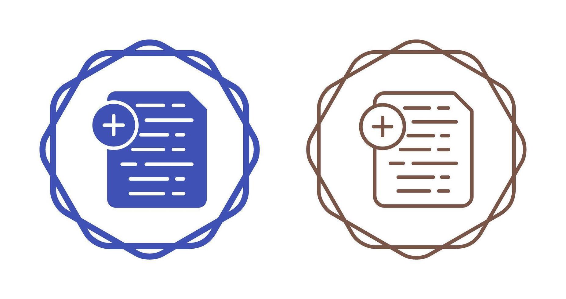 Document Insert Icon Vector Icon