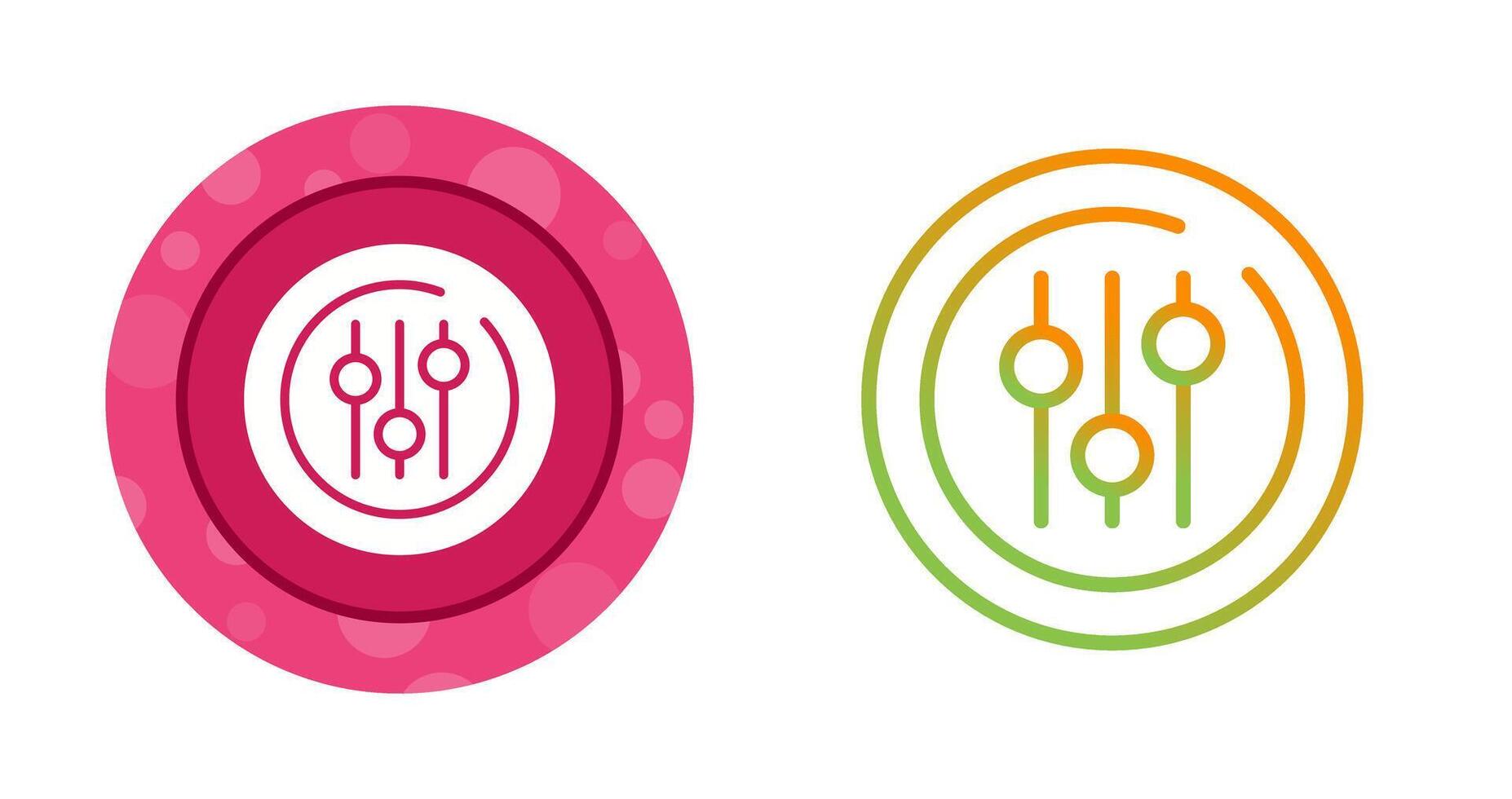 Audio Equalizer Circle Vector Icon