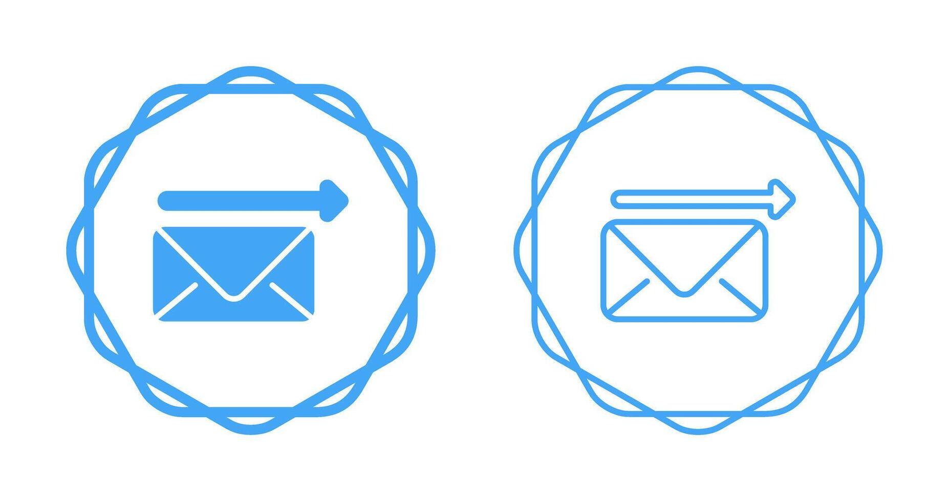 Envelope with arrow Vector Icon