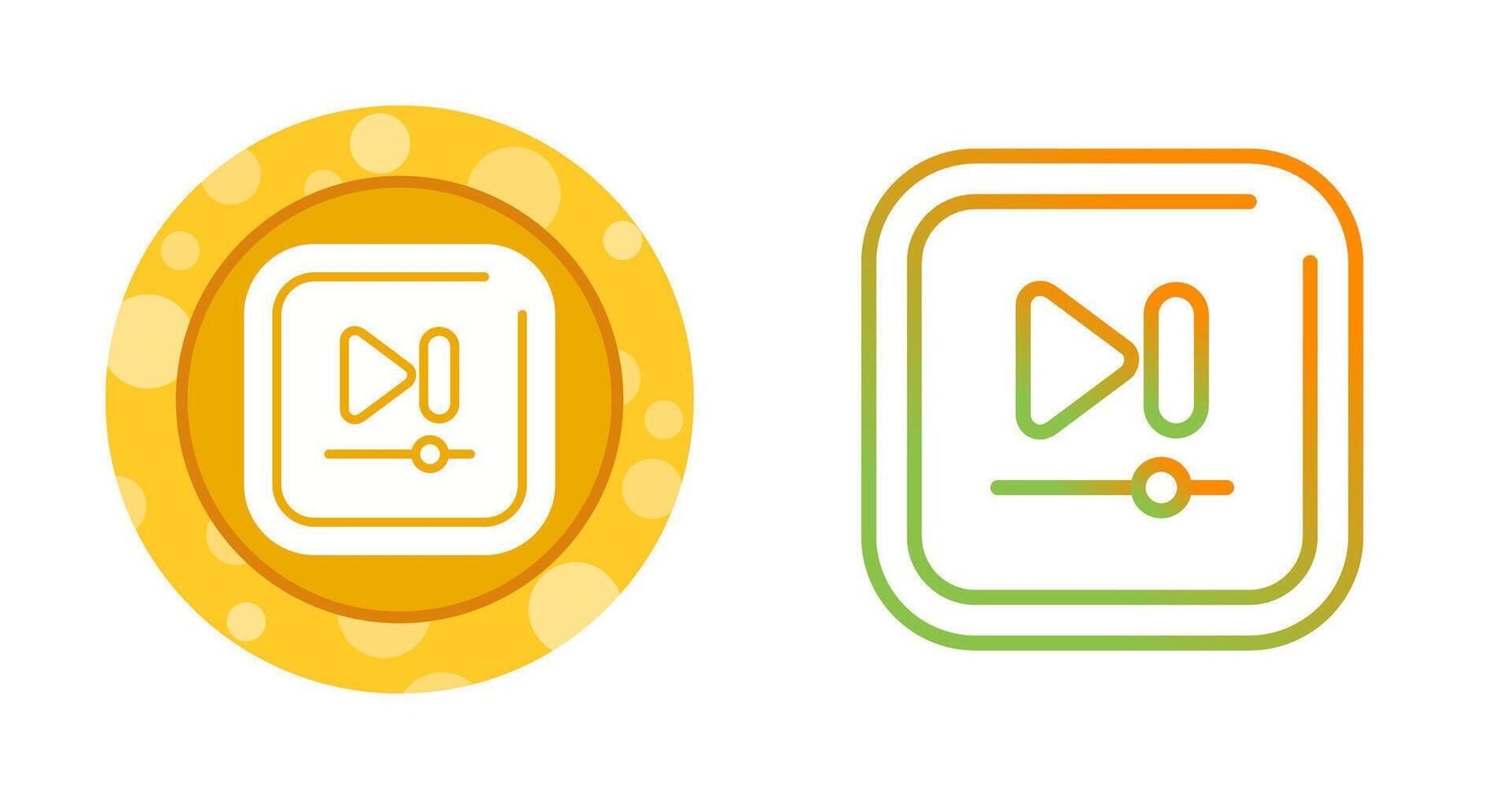 Video Next Track Square Vector icon