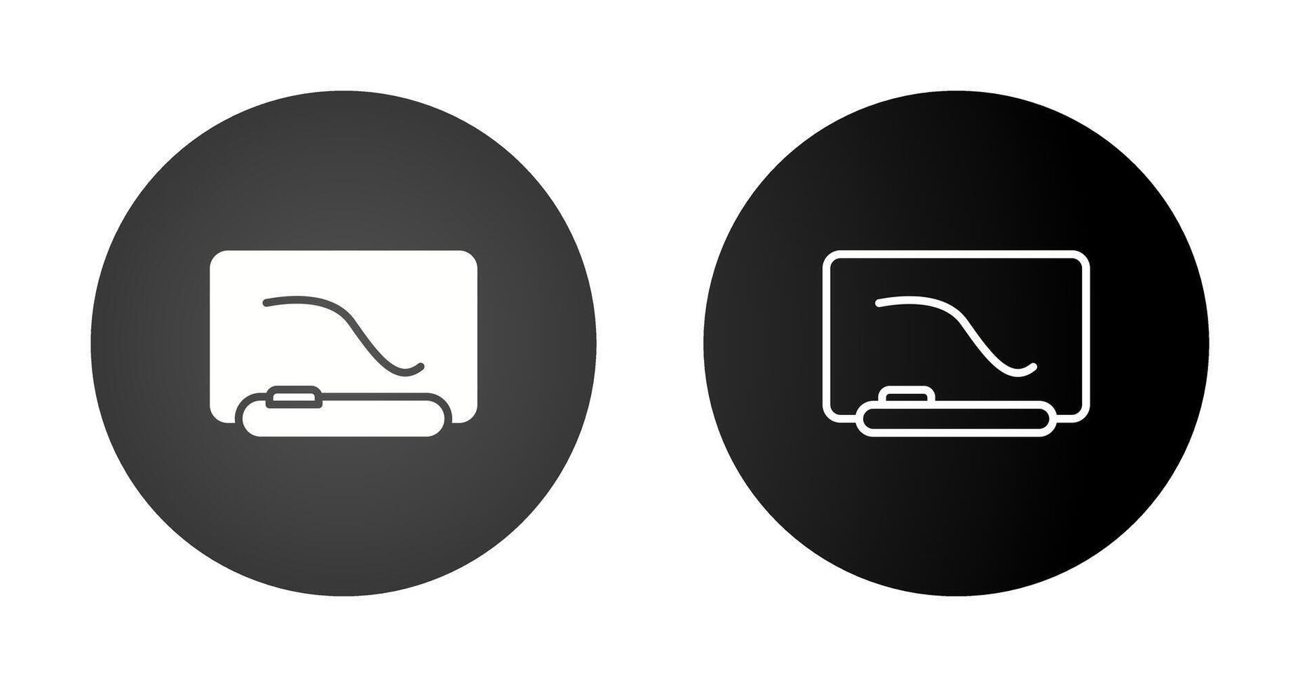 Interactive Whiteboard Vector Icon