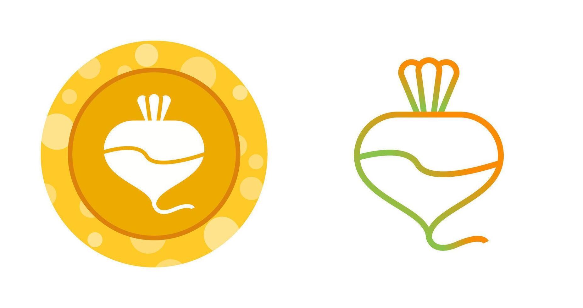 Turnip Vector Icon