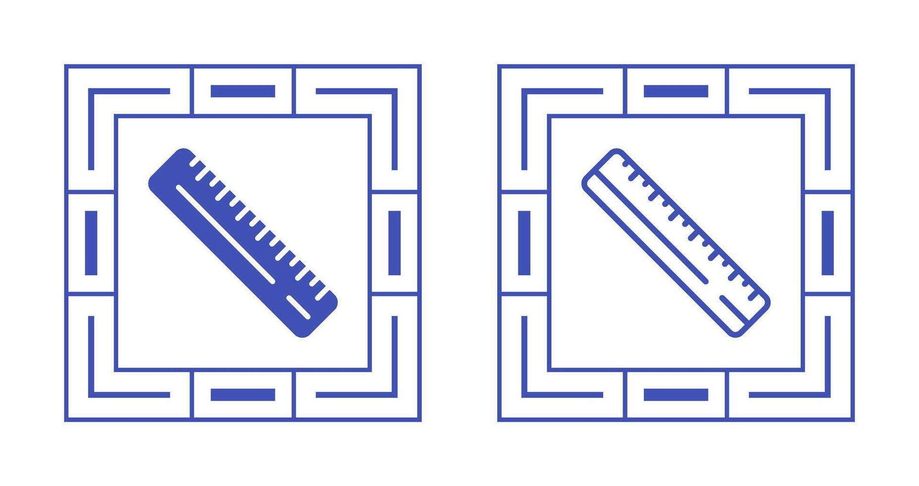 Straight Ruler Vector Icon
