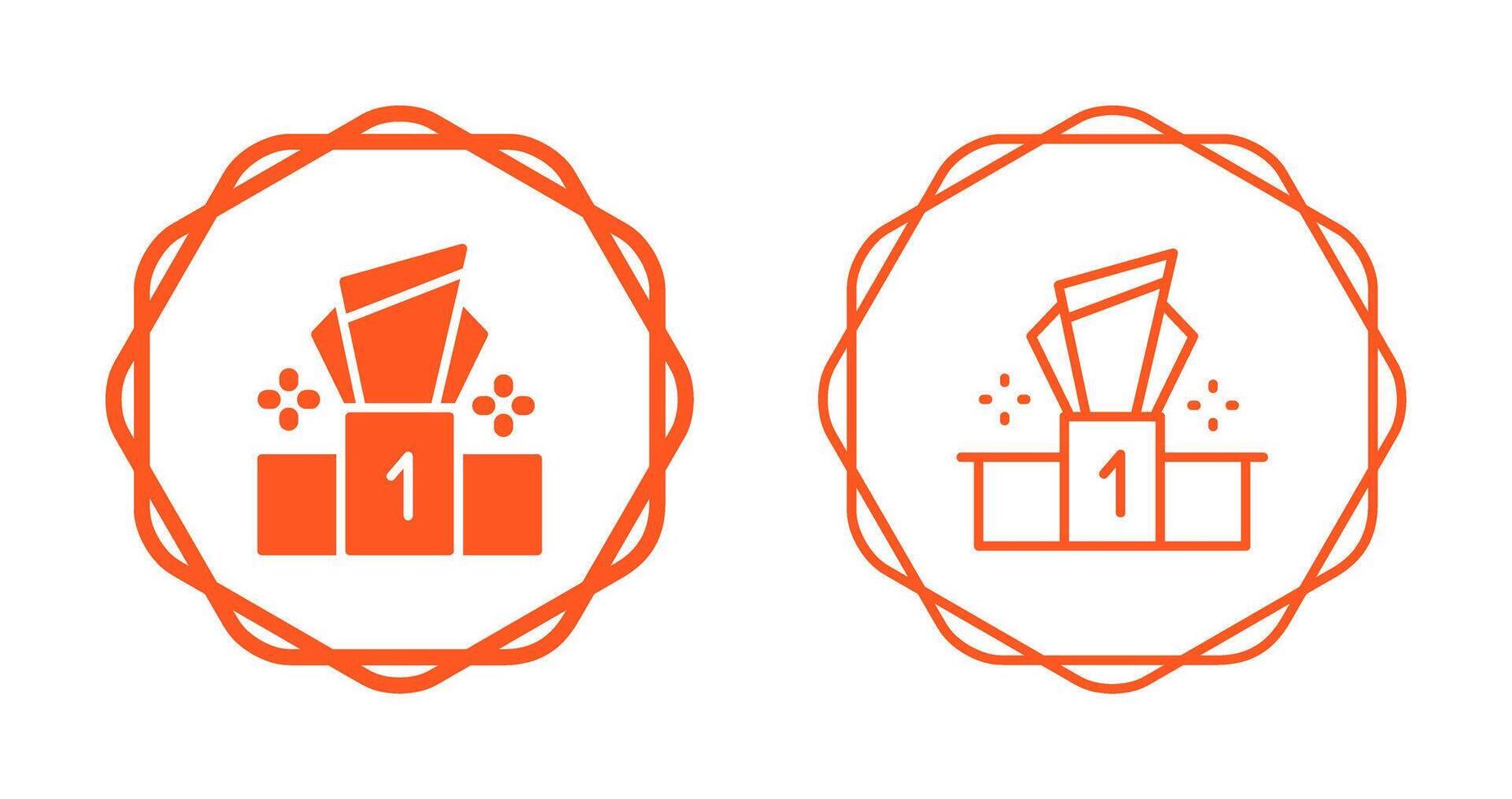 Podium Vector Icon