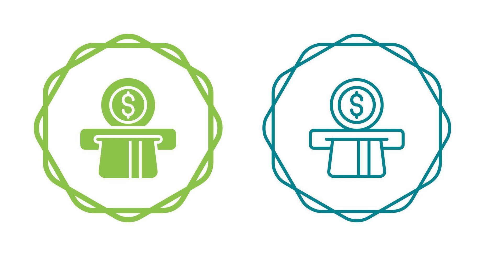 Automated Teller Machine Vector Icon