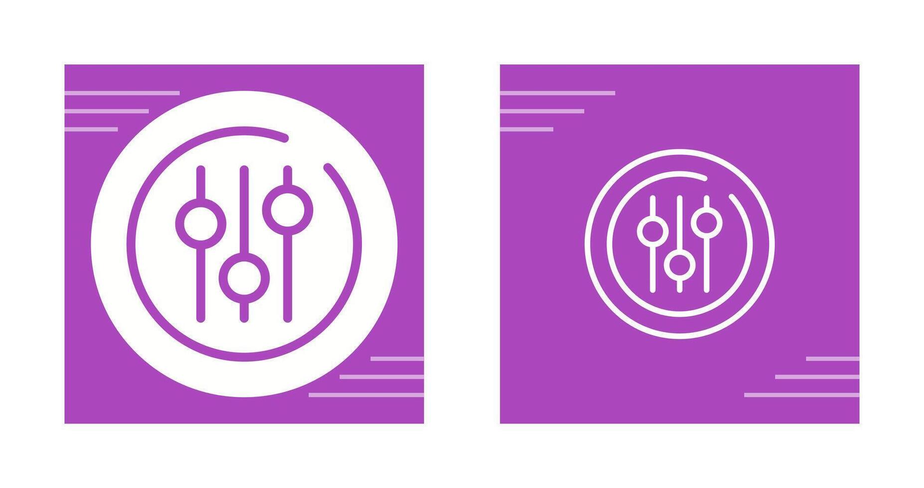 Audio Equalizer Circle Vector Icon