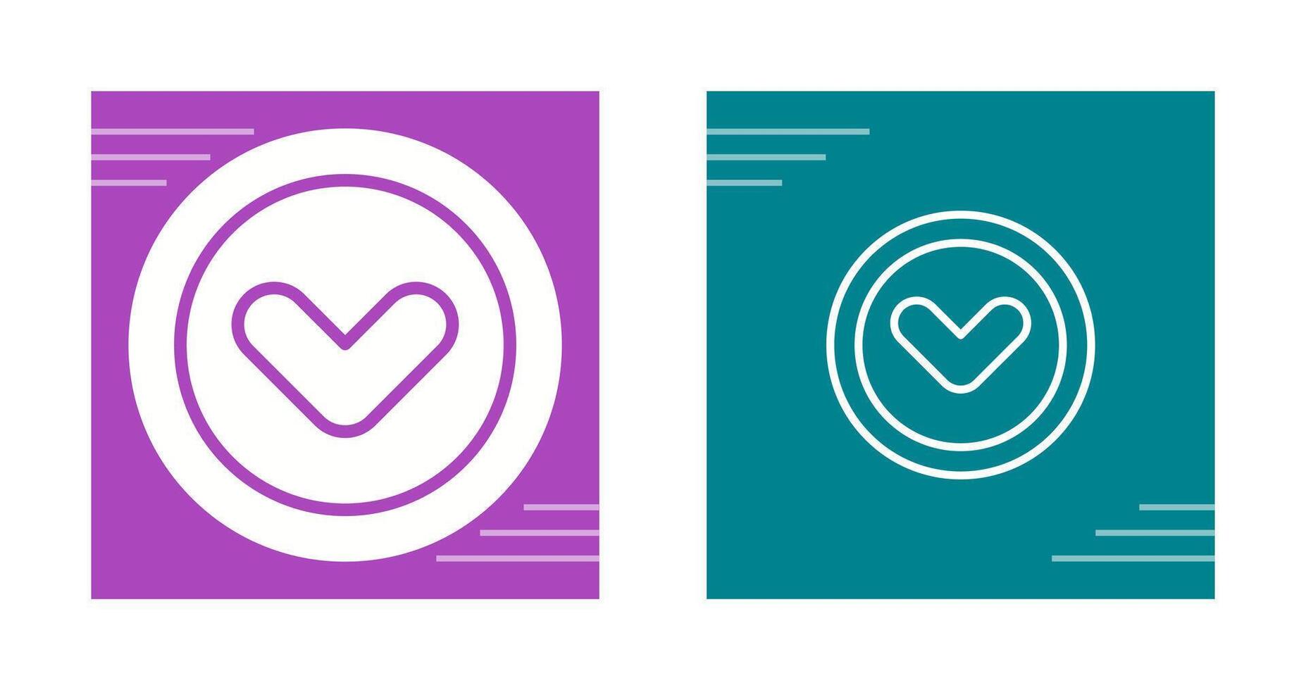 Angle Down Vector Icon