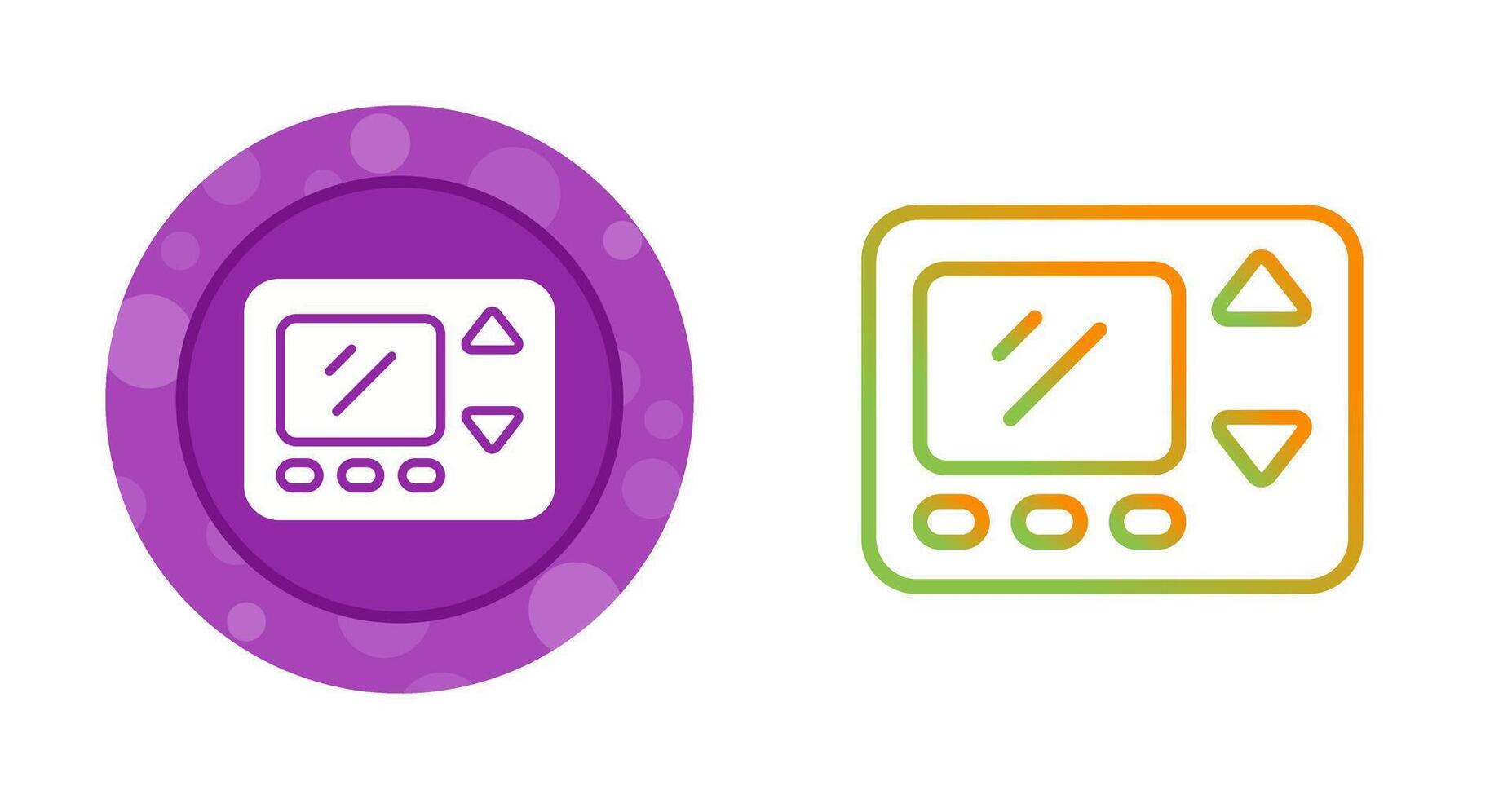 Smart Thermostat Vector Icon