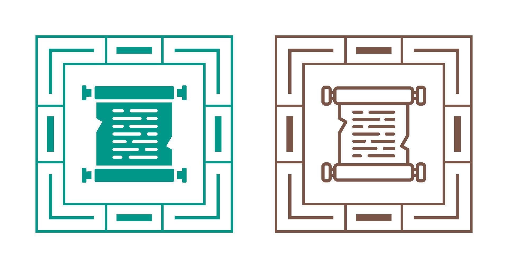 Scroll Vector Icon 39105255 Vector Art at Vecteezy