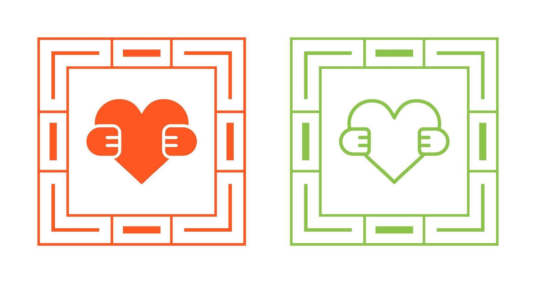Hand Holding Heart Vector Icon
