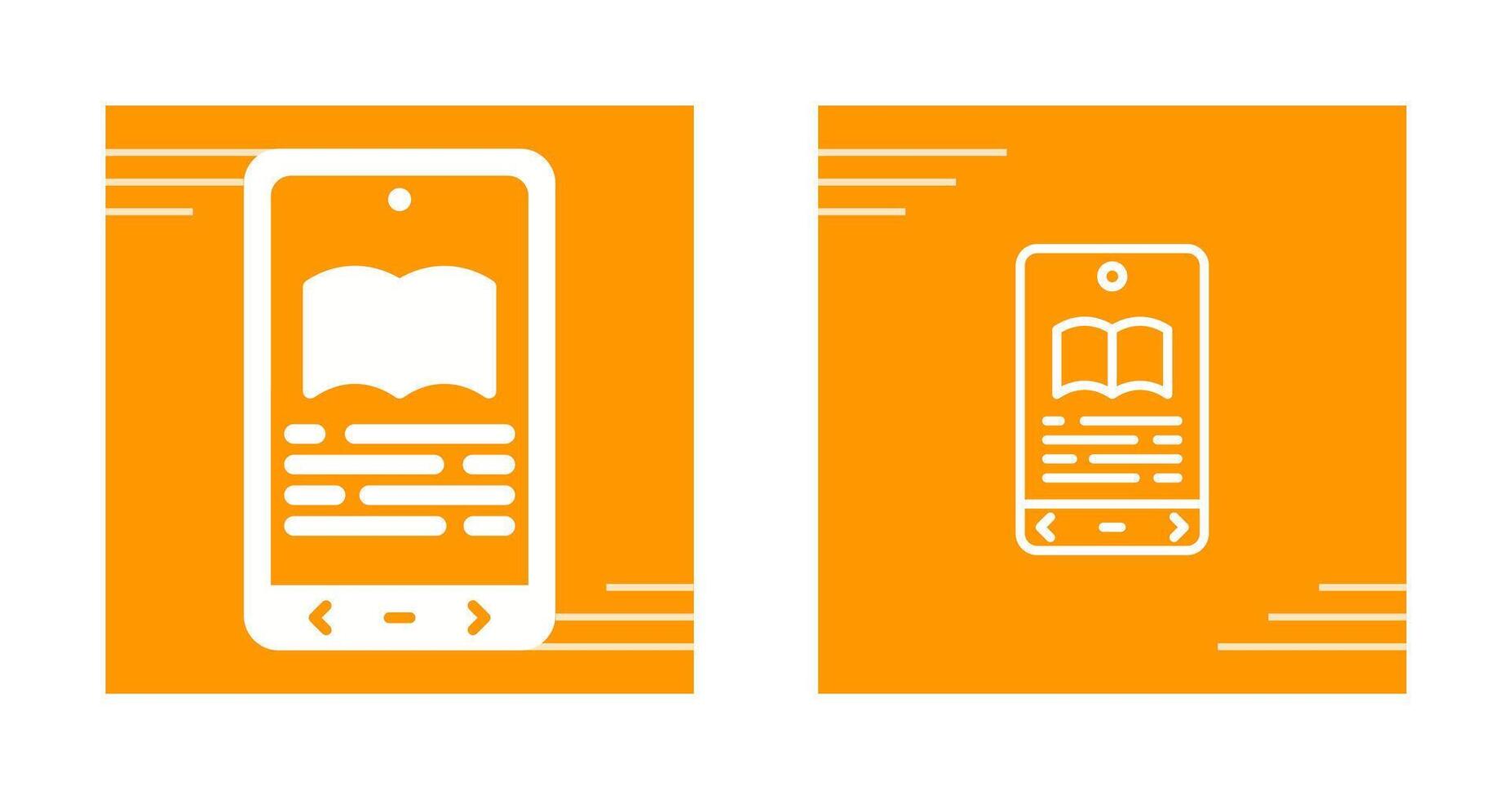 E book Reader Vector Icon