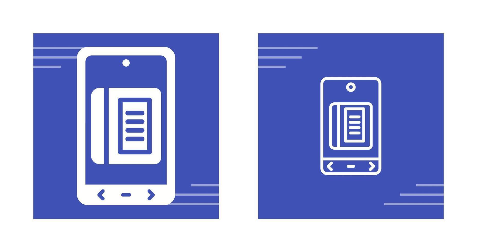E Book Vector Icon