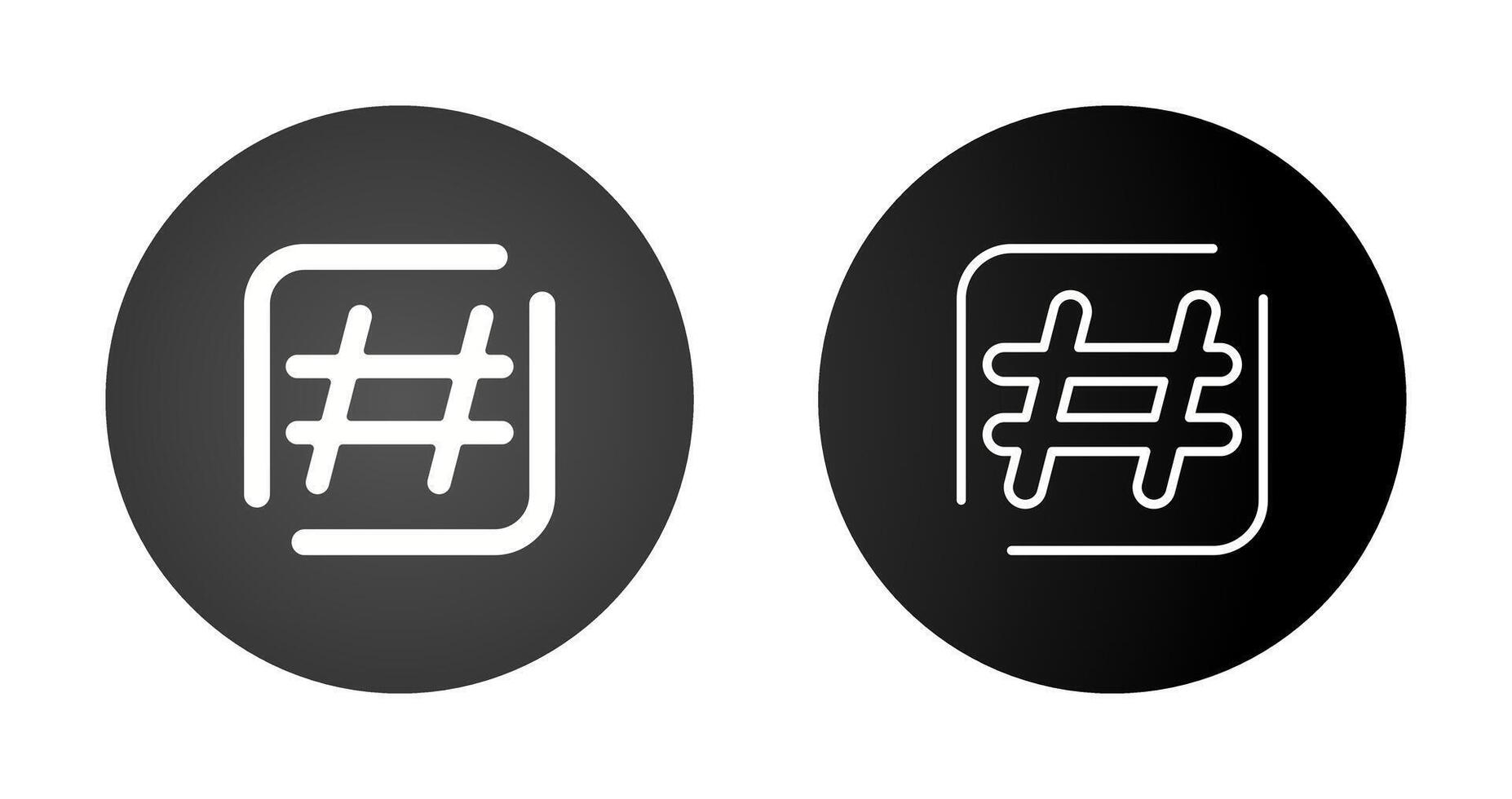 Hashtag Vector Icon