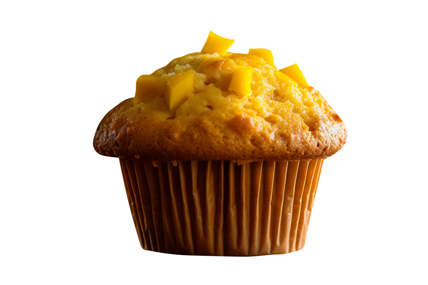 ai généré mangue muffin isolé sur png Contexte