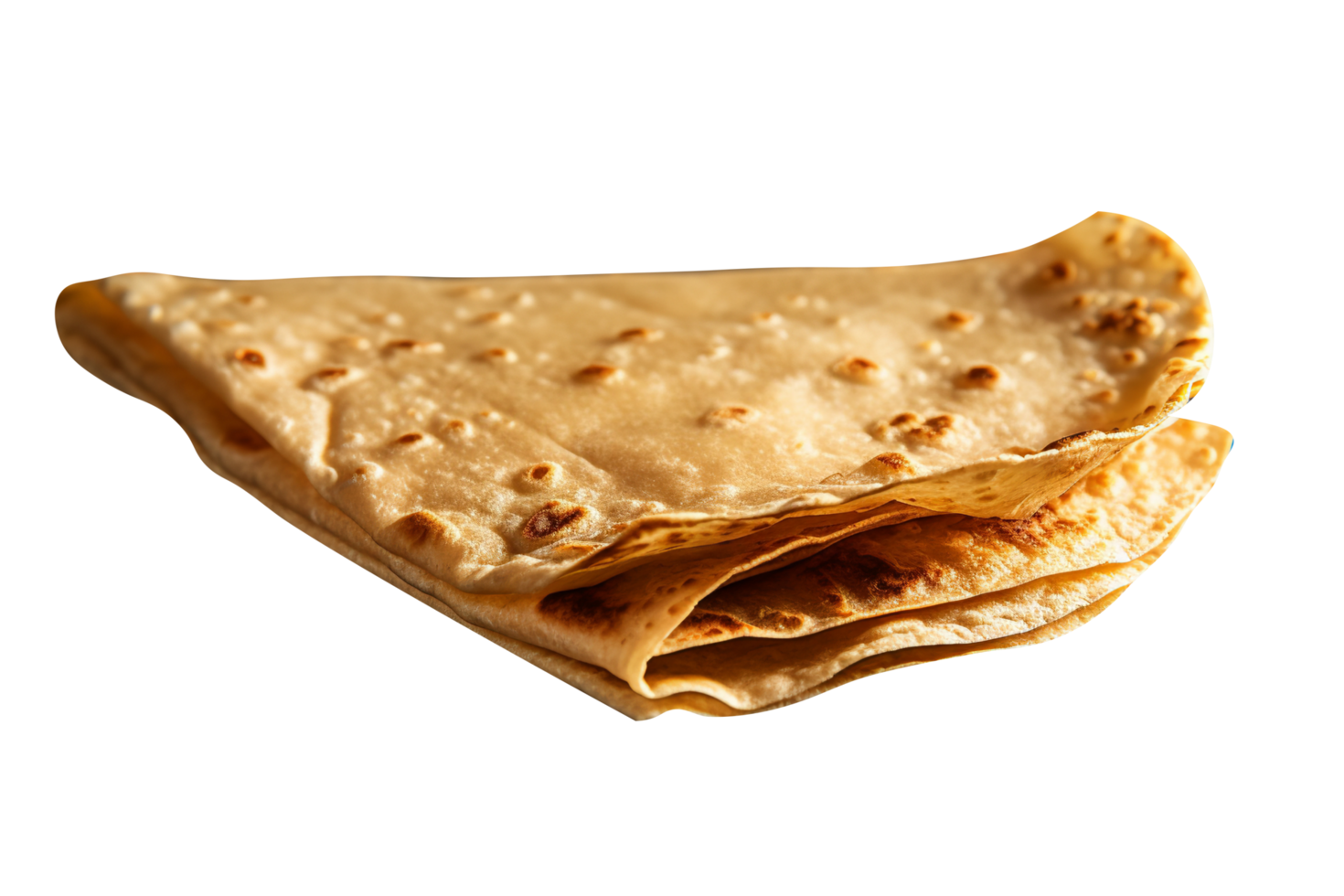 AI generated Flat Bread isolated on png background
