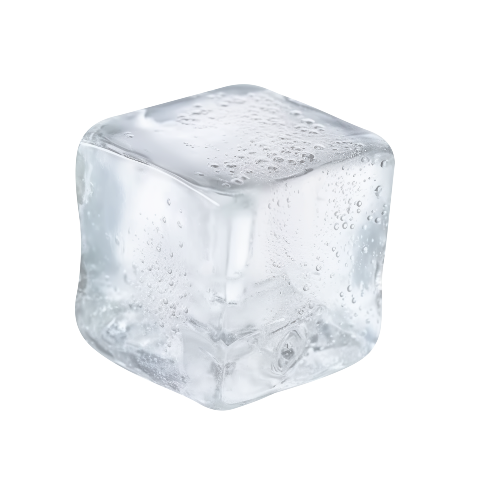ai generato cubetti di ghiaccio isolato su png sfondo