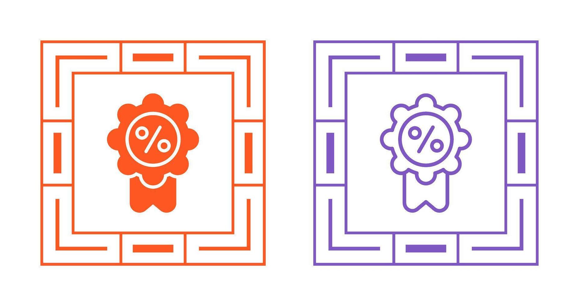 Badge Percent Vector Icon