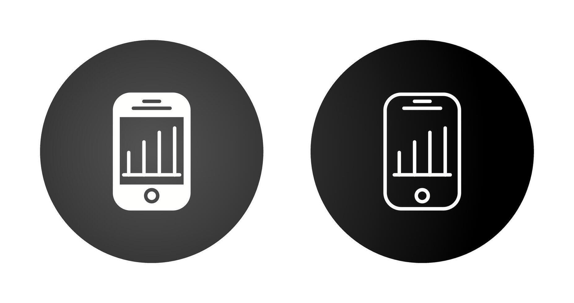 Mobile Analytics Vector Icon