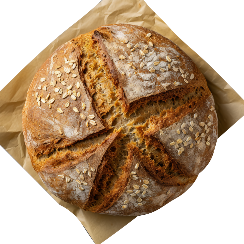 AI generated Fresh Bread isolated on png background