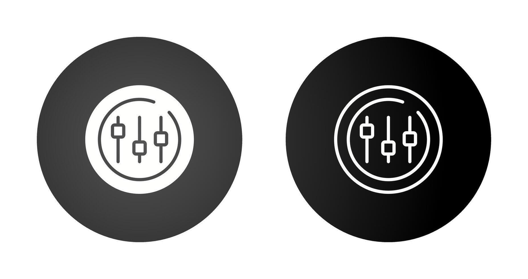 Music Equalizer Circle Vector Icon