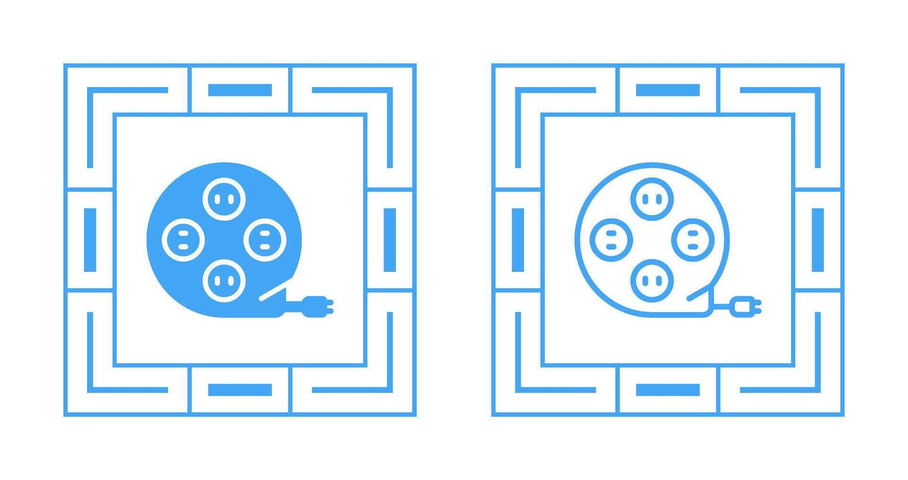 icono de vector de cable de extensión