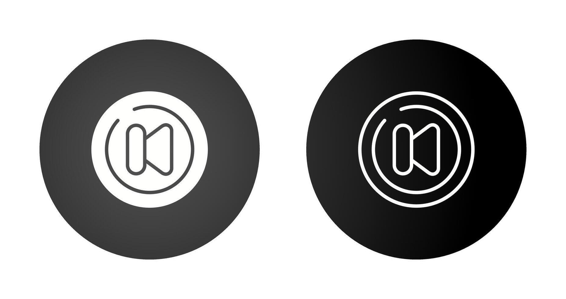 Video Previous Track Circl Vector Icon