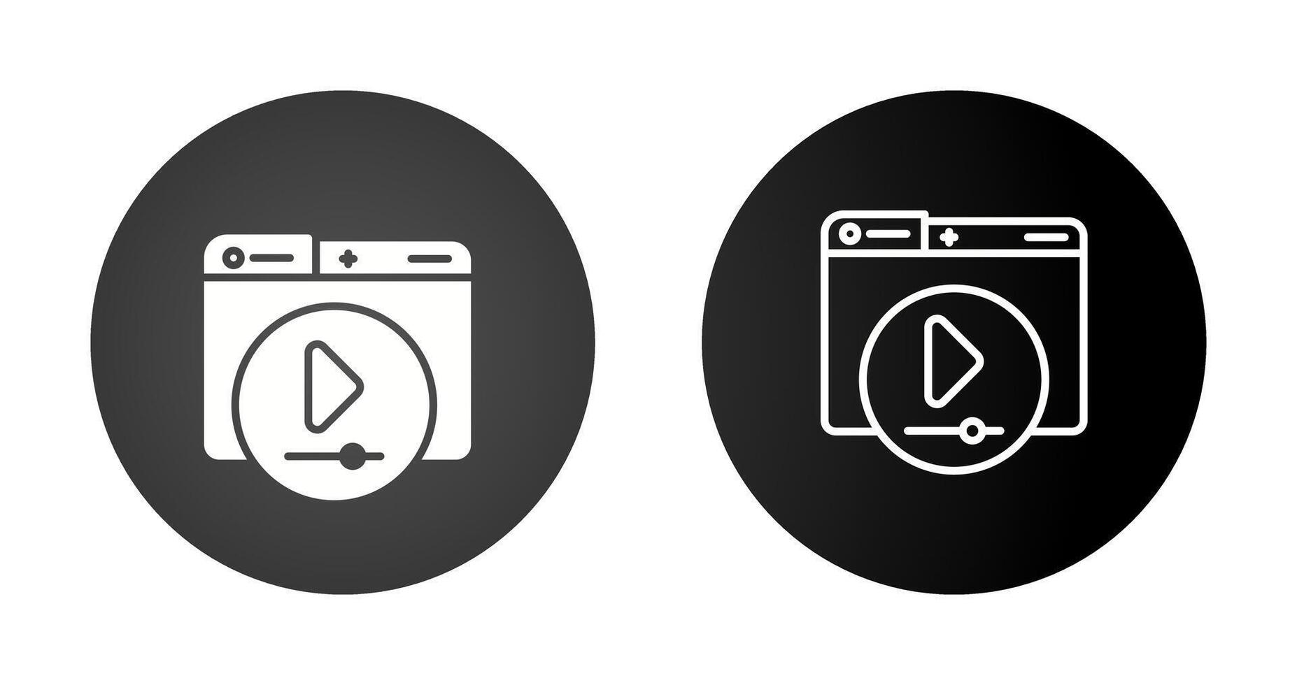 Video Player Vector Icon
