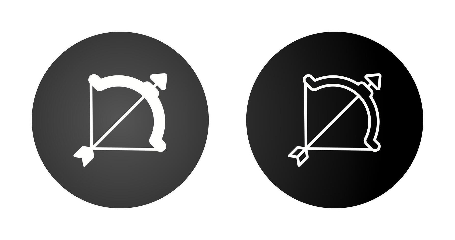 Bow and arrow Vector Icon
