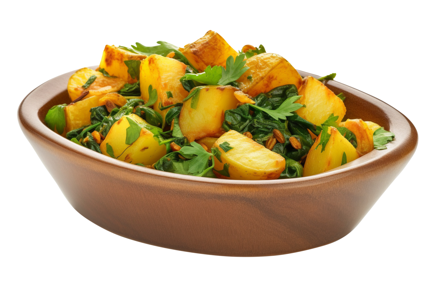 Potato curry isolated on background png