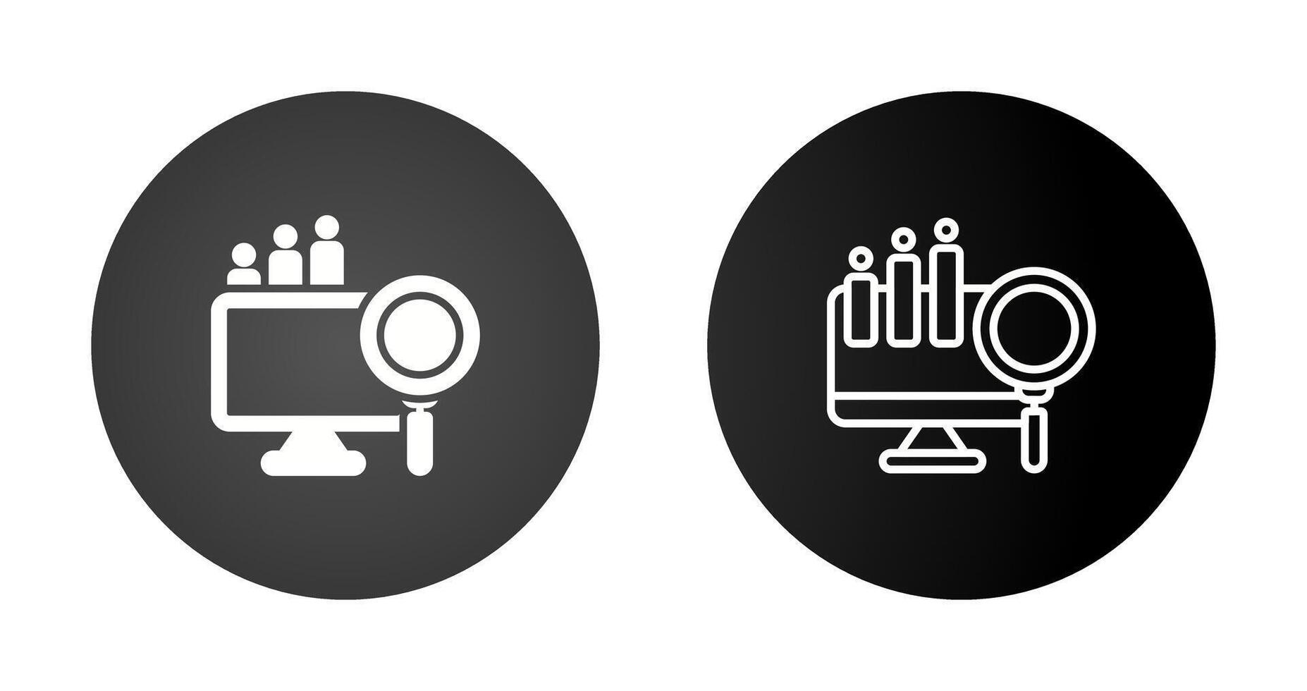 Big Data Analytics Vector Icon