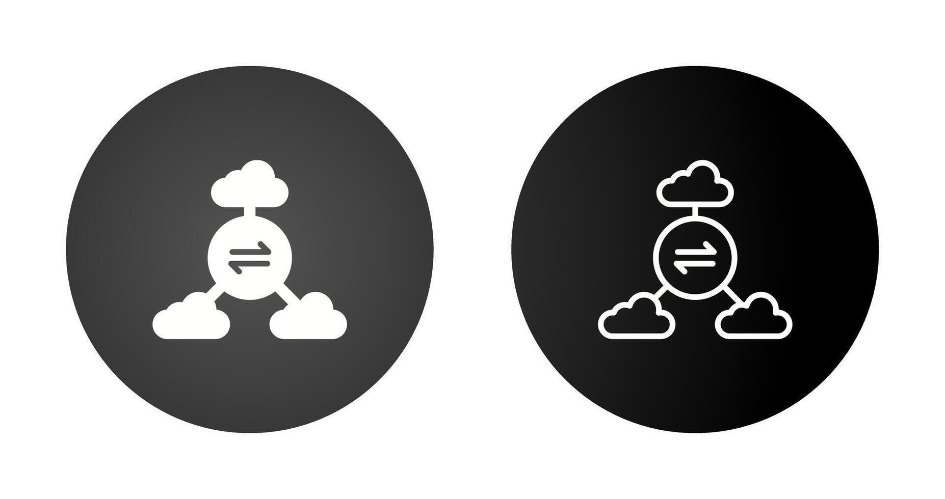 Multi-Cloud Vector Icon