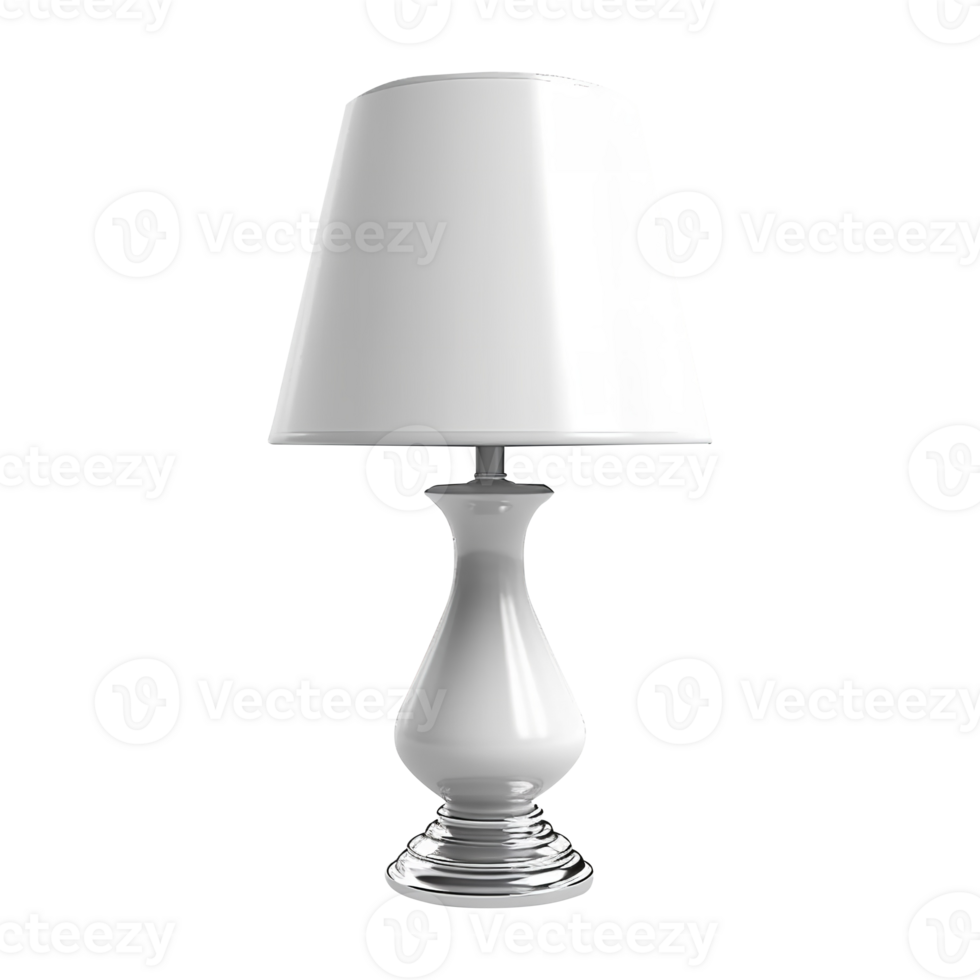 Blank White Lamp isolated on background png