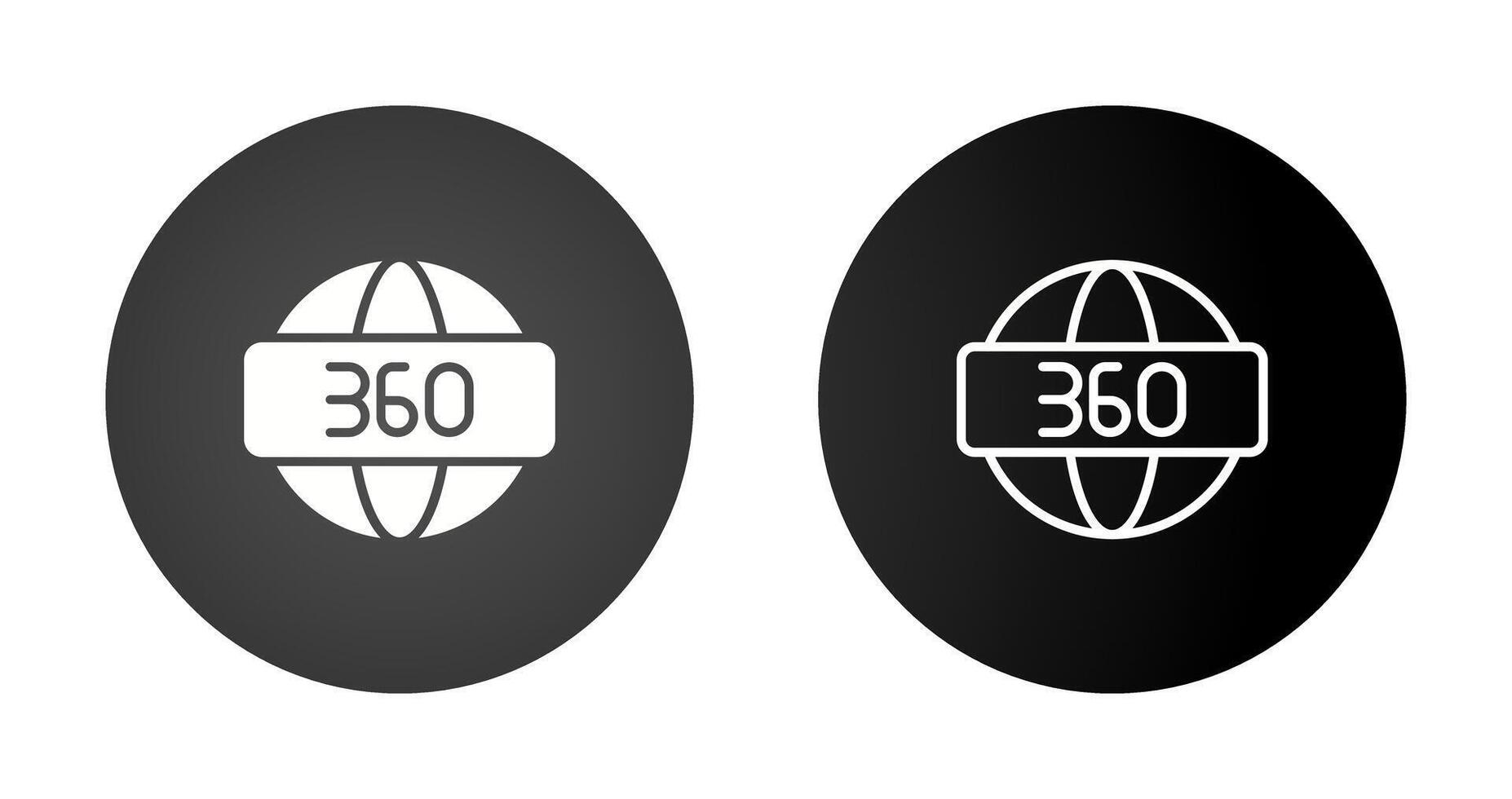 360 Degrees Vector Icon