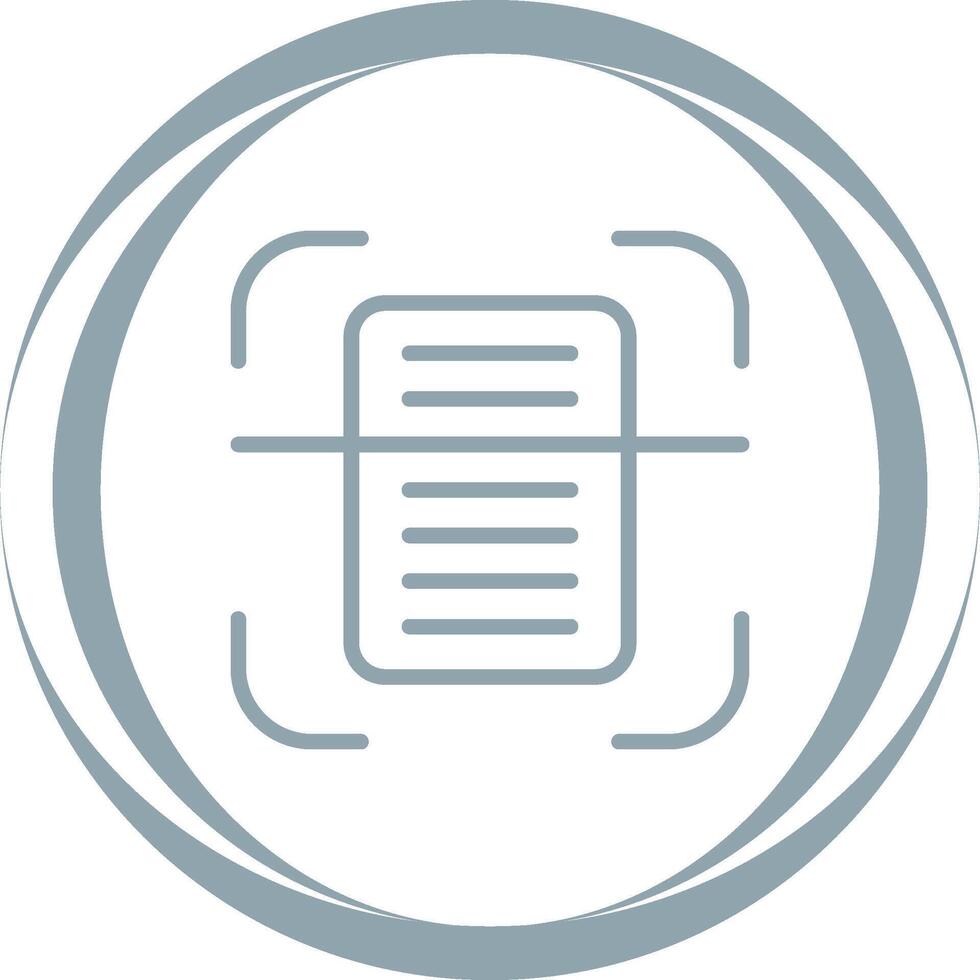 Document Scanning Vector Icon