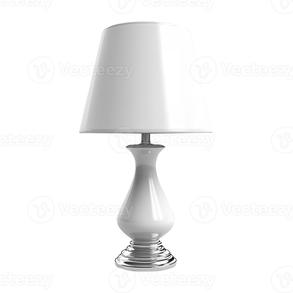 Blank White Lamp isolated on background png