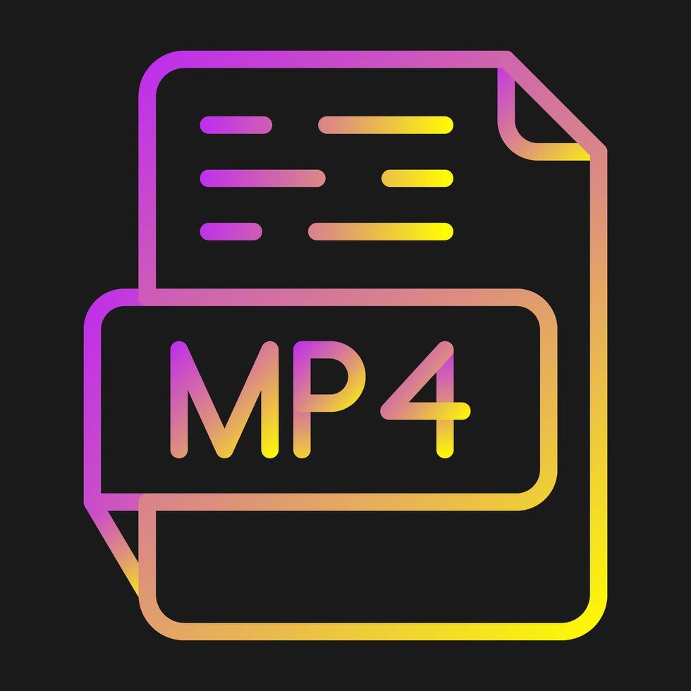 MP4 Vector Icon