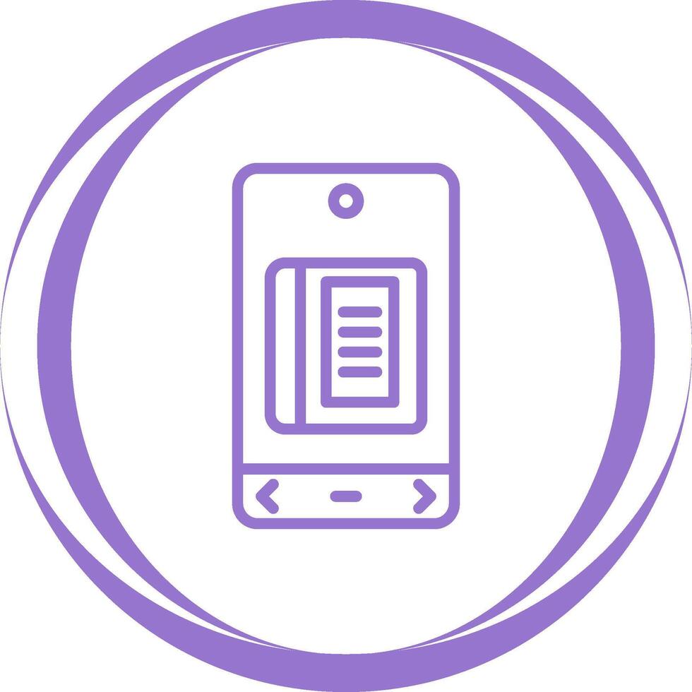 E Book Vector Icon