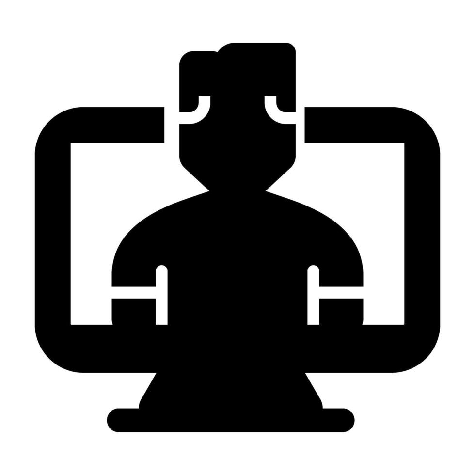 Computer Vector Icon