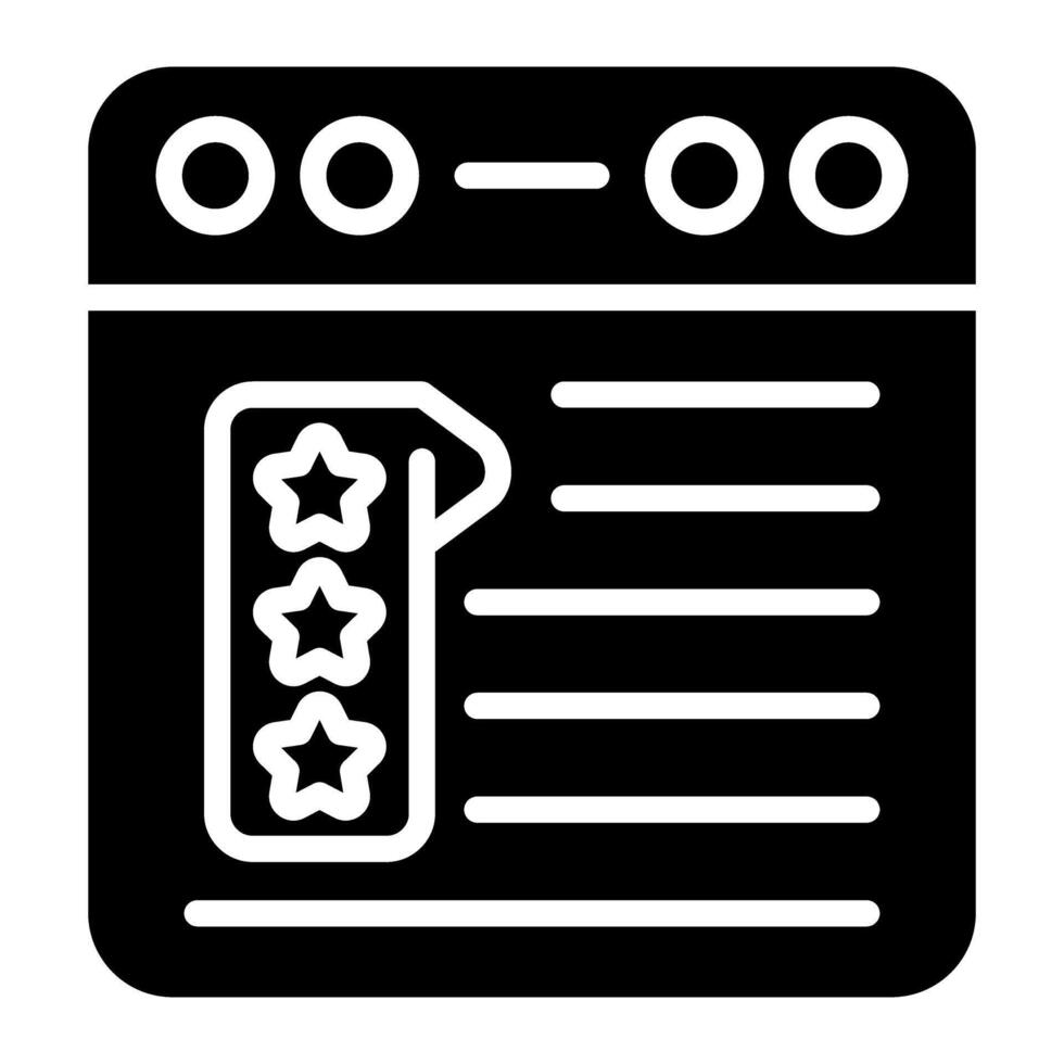 Review Vector Icon