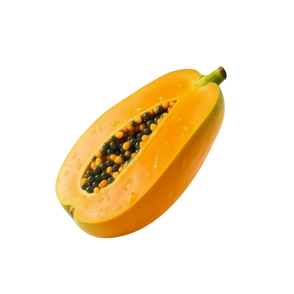 ai genererad papaya isolerat på png bakgrund