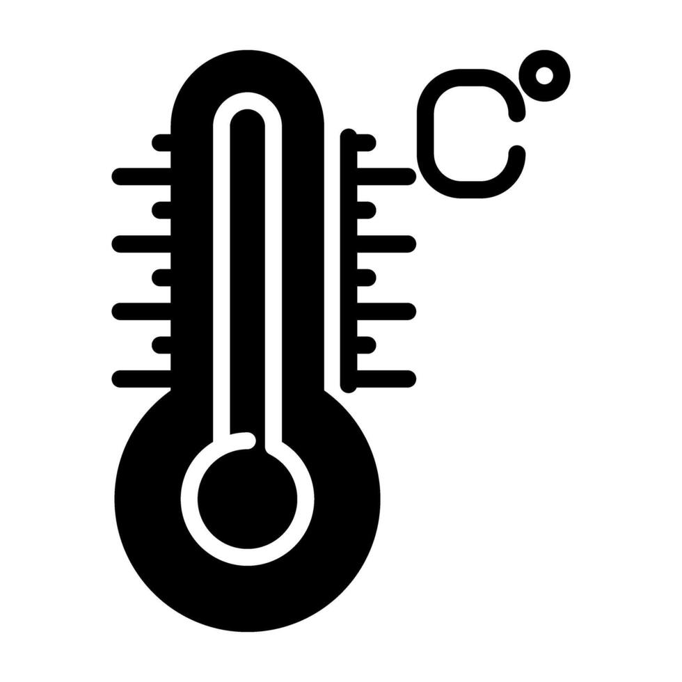 icono de vector de temperatura