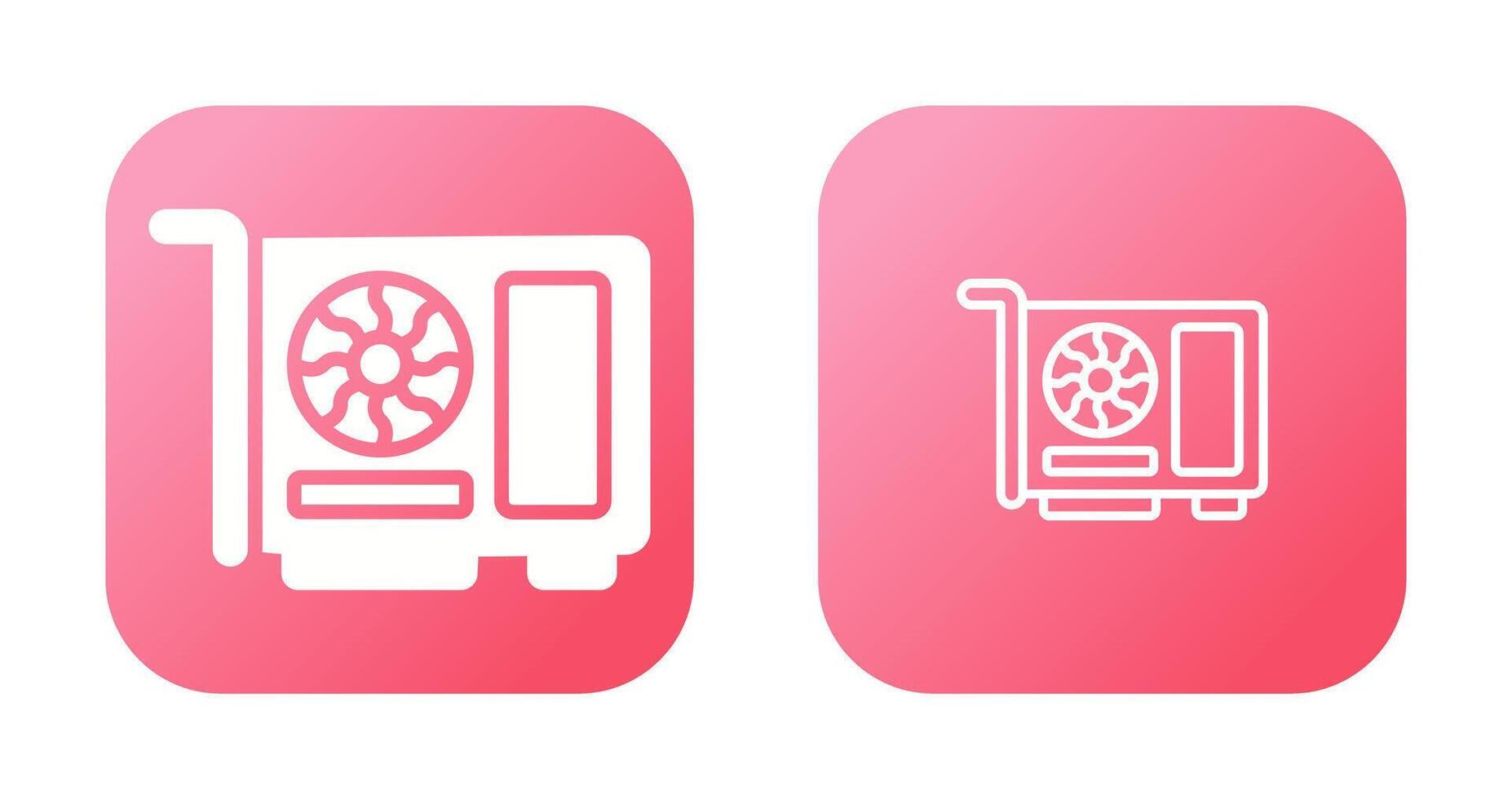 Graphic Card Vector Icon